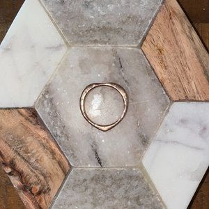 Pandora heart shaped rose gold ring